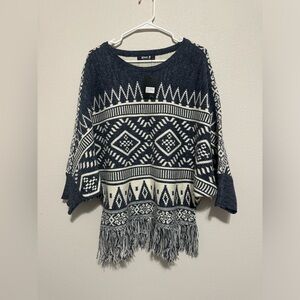 Women's Into The Mountains
Dolman Sleeve Aztec Print
Sweater Dusty Navy color